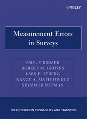 Measurement Errors in Surveys,0471692808,9780471692805