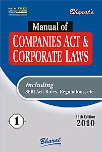 Bharat's Manual of Companies Act & Corporate Laws with Free Handbook on Companies Act in 2 volumes (with Free Download) 2 Vols. 15th Edition,8177335944,9788177335941