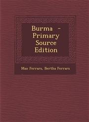 Burma - Primary Source Edition,1294345133,9781294345138
