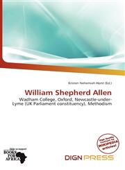 William Shepherd Allen,6200809895,9786200809896