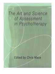 The Art and Science of Assessment in Psychotherapy,0415105390,9780415105392