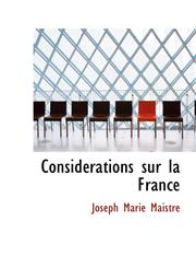 Considérations sur la France,1110712227,9781110712229