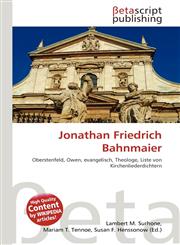 Jonathan Friedrich Bahnmaier,613474171X,9786134741712