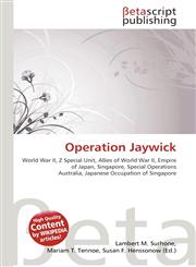 Operation Jaywick,6130565615,9786130565619