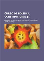Curso de Politica Constitucional (1),1234483521,9781234483524