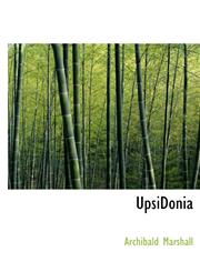 UpsiDonia,1140157906,9781140157908