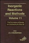 Inorganic Reactions and Methods, Vol. 11 The Formation of Bonds to C,Si,Ge,Sn,Pb (Part 3),0471186627,9780471186625