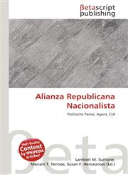 Alianza Republicana Nacionalista,6134431796,9786134431798