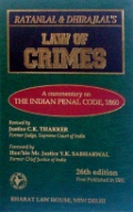 Ratanlal and Dhirajlal's Law of Crimes A Commentary on the Indian Penal Code, 1860 2 Vols. 26th Edition, Reprint 2012,8177371339,9788177371338