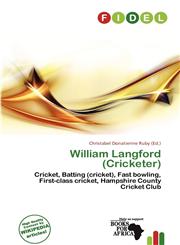 William Langford (Cricketer),6201925988,9786201925984