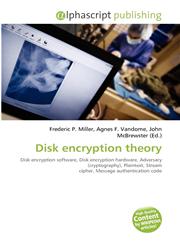 Disk encryption theory,6131854459,9786131854453