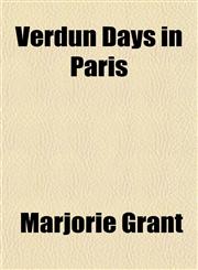 Verdun Days in Paris,1152100653,9781152100657