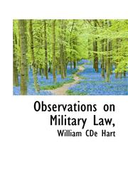 Observations on Military Law,,1117568334,9781117568331