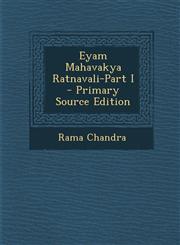 Eyam Mahavakya Ratnavali-Part I - Primary Source Edition,1294542613,9781294542612