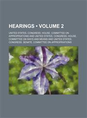 Hearings (Volume 2),1235036359,9781235036354