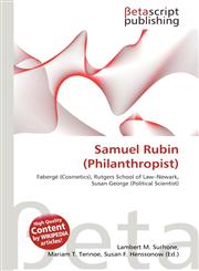 Samuel Rubin (Philanthropist),6136032848,9786136032849