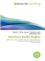 Matthew Baillie Begbie,6134211966,9786134211963