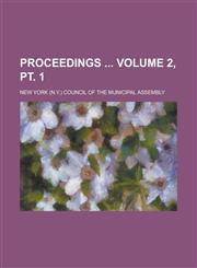 Proceedings Volume 2, PT. 1,1234107759,9781234107758