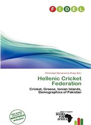 Hellenic Cricket Federation,6138485548,9786138485544