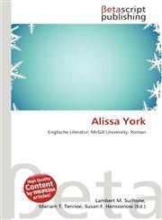 Alissa York,6134480002,9786134480000