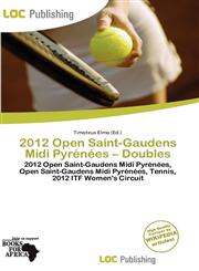 2012 Open Saint-Gaudens Midi Pyrénées - Doubles,6201464395,9786201464391