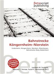 Bahnstrecke Köngernheim-Nierstein,6135019570,9786135019575