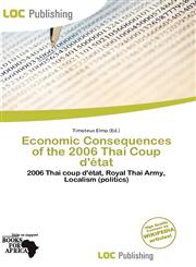 Economic Consequences of the 2006 Thai Coup d'état,6139867614,9786139867615