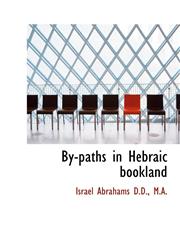 By-Paths in Hebraic Bookland,1116914549,9781116914542