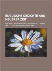 Englische Gedichte Aus Neuerer Zeit,1234430843,9781234430849