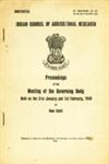 Proceedings of the Meetings of the Governing Body : Held on the 31st January and 1st February 1949 at New Delhi