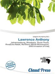 Lawrence Anthony,6136720574,9786136720579