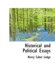 Historical and Political Essays,1103181416,9781103181414