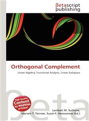 Orthogonal Complement,6131302383,9786131302381