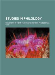 Studies in Philology,1235722503,9781235722509