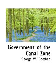 Government of the Canal Zone,1117275876,9781117275871