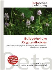 Bulbophyllum Cryptanthoides,6136180995,9786136180991