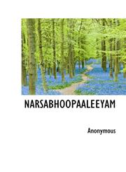 NARSABHOOPAALEEYAM,1115348035,9781115348034