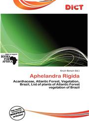 Aphelandra Rigida,6136752166,9786136752167