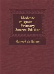 Modeste Mignon - Primary Source Edition,1287885187,9781287885184