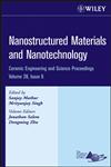 Nanostructured Materials and Nanotechnology Ceramic Engineering and Science Proceedings,0470196378,9780470196373