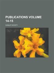 Publications Volume 14-15,1234186993,9781234186999