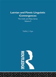 Latvian and Finnic Linguistic Convergence 1st Edition,070070809X,9780700708093