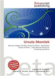 Ursula Mamlok,6136361892,9786136361895