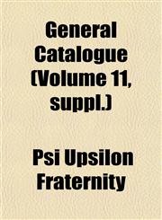 General Catalogue (Volume 11, suppl.),1152484583,9781152484580