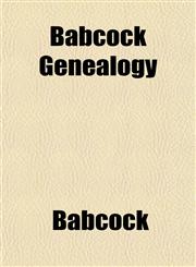 Babcock Genealogy,1153357100,9781153357104