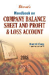 Bharat's Handbook of Company Balance Sheet and Profit & Loss Account 1st Edition,8177334468,9788177334463