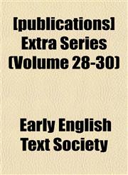 [publications] Extra Series (Volume 28-30),1152698915,9781152698918