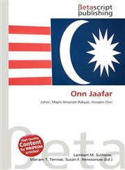 Onn Jaafar,6135215051,9786135215052