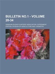 Bulletin no.1 - Volume 20-34,113073725X,9781130737257