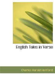 English Tales in Verse,1116833646,9781116833645
